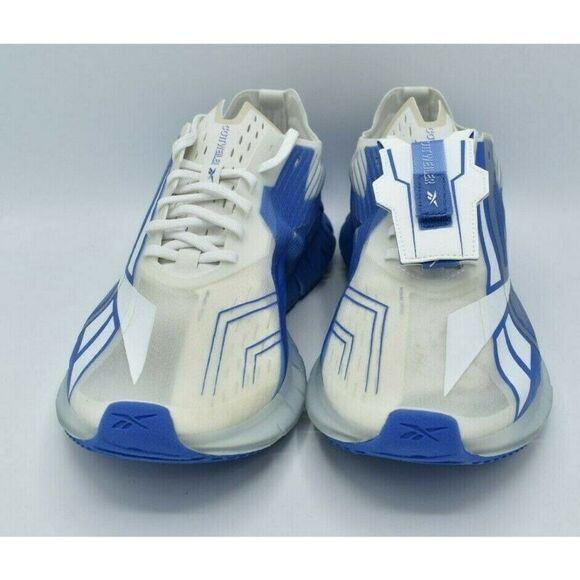 Reebok Mens Size 10.5 Cottweiler Zig 3D Storm X White Blue Blast Running Shoes - Picture 3 of 11